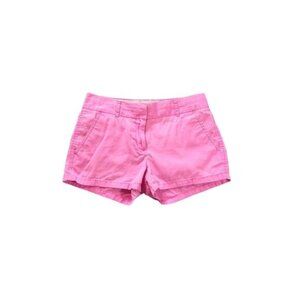 J. Crew Womens Chino Shorts 0 Pink Broken-In Cotton Casual Summer Classic Vibe‎